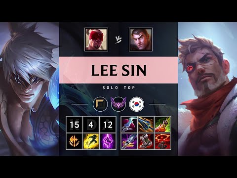 Lee Sin Top vs Jayce: Godlike - KR Master Patch 14.24