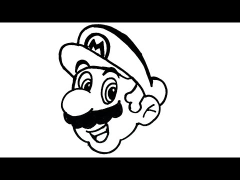 How to draw Mario | Cartoon characters Drawing | Easy...