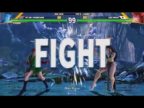 HF UM Hurricane (Cammy) vs CBZ Onuki (Chun-Li) - EGX 2016 - Top 8