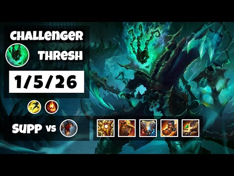 Thresh Support 11.11 Challenger Gameplay Replay - S11 (1/5/26) - TURKISH