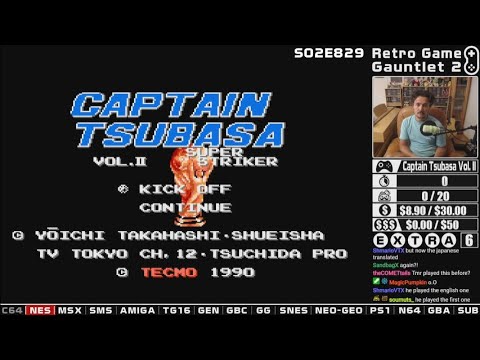 RGG S02E829 - Captain Tsubasa Vol. II: Super Striker (NES) - $$$