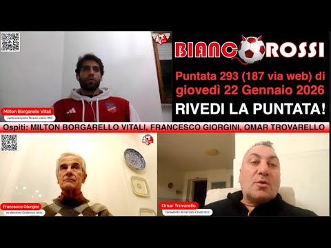BIANCOROSSI - Puntata 188 di Giovedì 22 Gennaio 2026