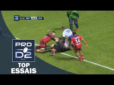 TOP Essais de la J19 – PRO D2 – Saison 2016-2017