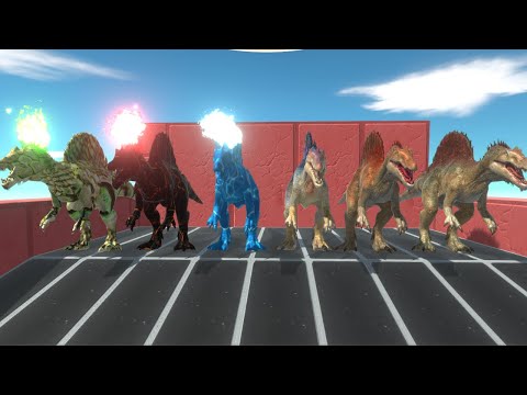 All Spinosaurus Death Run - animal revolt battle simulator | ARBS SIMULATOR