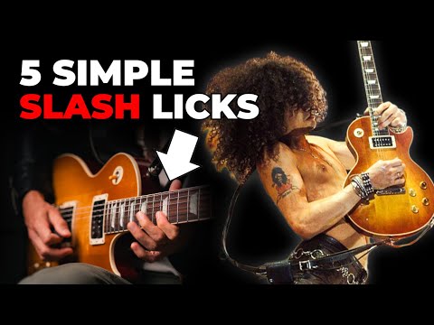 5 SIMPLE Licks that INSTANTLY Make You Sound Like SLASH