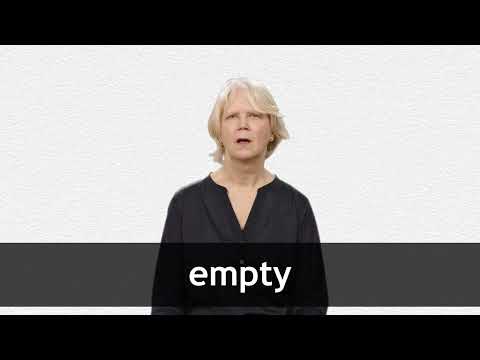 EMPTY definition and meaning Collins English