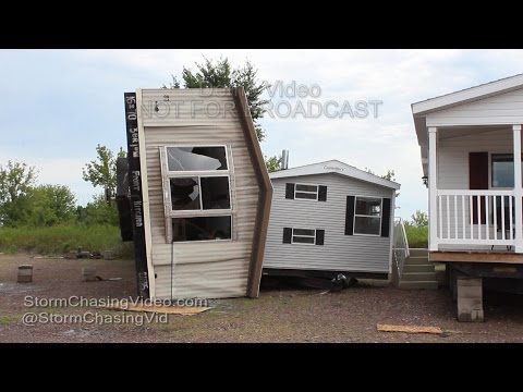 Rice Lake, WI  Major Storm Damage - Trailers Flipped - 7/21/2016