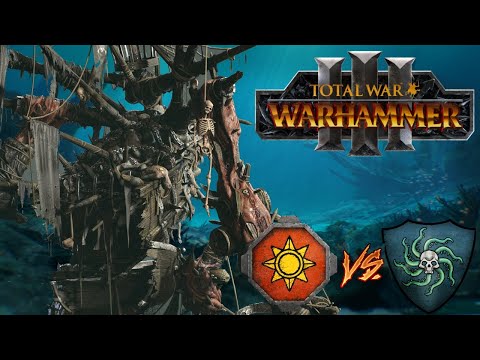 Old School DOUBLE COLLOSUS | Vampire Coast vs Lizardmen - Total War Warhammer 3