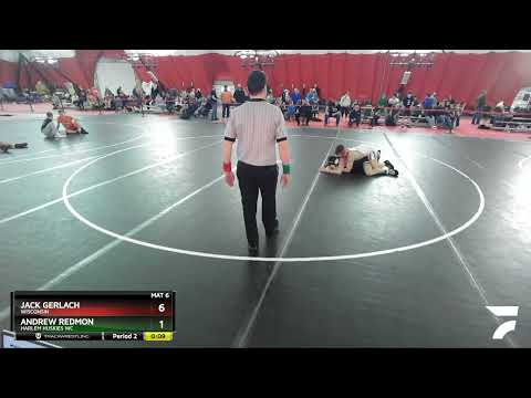 195 Lbs Cons. Round 3 - Andrew Redmon, Harlem Huskies WC Vs Jack Gerlach, Wisconsin B491