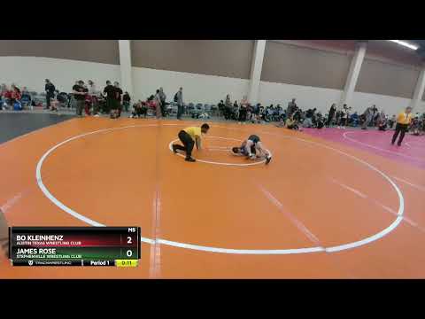 71 Lbs Cons. Semi - James Rose, Stephenville Wrestling Club Vs Bo Kleinhenz, Austin Texas Wrestlin