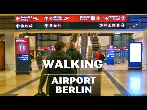 Caminhada no Aeroporto Berlin Brandenburg | Tour por todas as áreas do Aeroporto Berlin Brandenburg (2021)