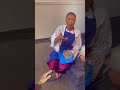 Actress Ekene UMENWA eats with bare hands on set