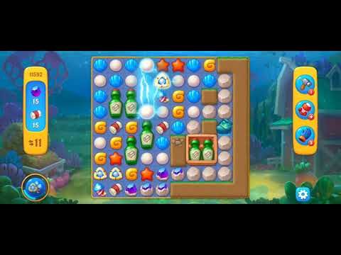 Fishdom Easy Level 11592 (with ingame lightning booster) @choraelmin