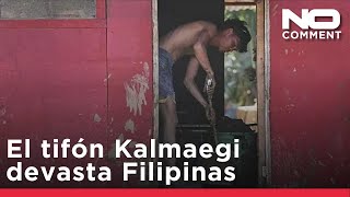 El tifón Kalmaegi devasta Filipinas, deja 140 muertos y millones de afectados