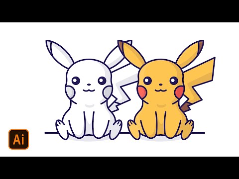 Convert Sketch to Vector Drawing Greninja in Adobe Illustrator