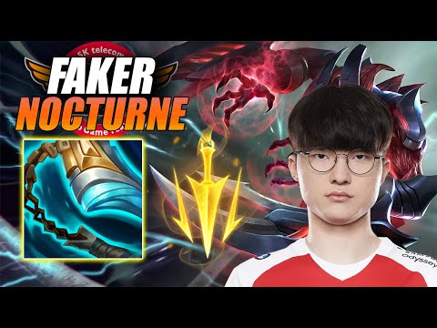 FAKER NOCTURNE VS ZED GRANDMASTER - NOCTURNE VS ZED - MID LANE - LOL PROVIEW
