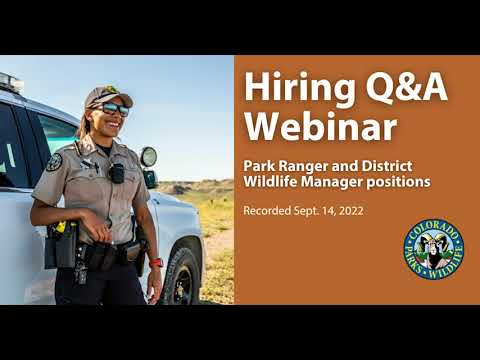 Park Ranger and District Wildlife Manager Hiring Q&A Webinar