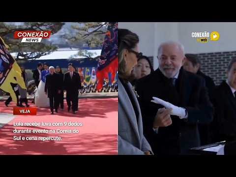 Vídeo: Lula recebe luva com 9 dedos durante evento na Coreia do Sul e cena repercute.