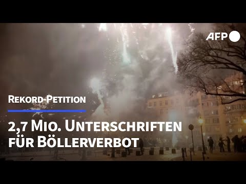 Rekord-Petition: 2,7 Millionen Unterschriften für Böllerverbot | AFP