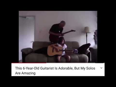 This 6-Year-Old Guitarist Is Adorable, But My Solos Are Amazing