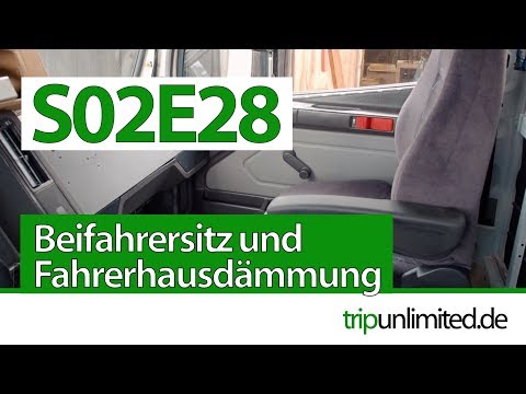 Grammer Sitz Einbau I Isolierung mit Alubutyl I Camper Ausbau