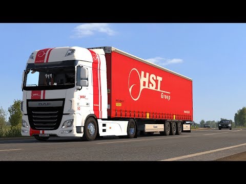 ETS 2 1.34 - ProMods 2.40 - DAF XF 510 Euro 6 Low Deck - Trip: Pskov - Luga