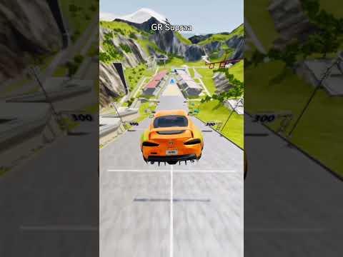 Which Car can Jump LONGEST? Cars vs JUMPING RAMP