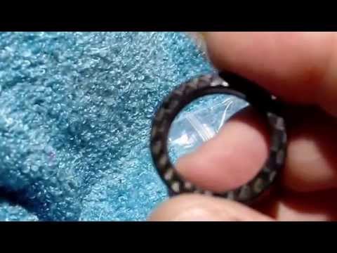 KS Bladeworks just sent an awesome ring made of Carbon Fiber. It's a fine piece of work. Thanks Kris