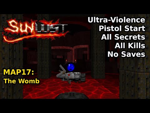 Doom II: Sunlust - MAP17: The Womb (Ultra-Violence 100%)