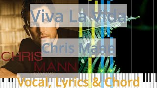 🎹Chord &amp; Lyrics, Viva La Vida, Chris Mann, Synthesia Piano