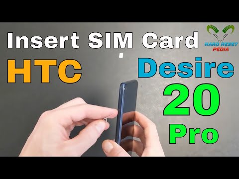 HTC Desire 20 Pro Insert The SIM Card