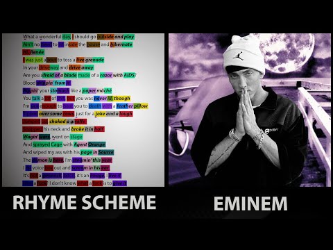 Eminem - Get You Mad [Rhyme Scheme] Highlighted