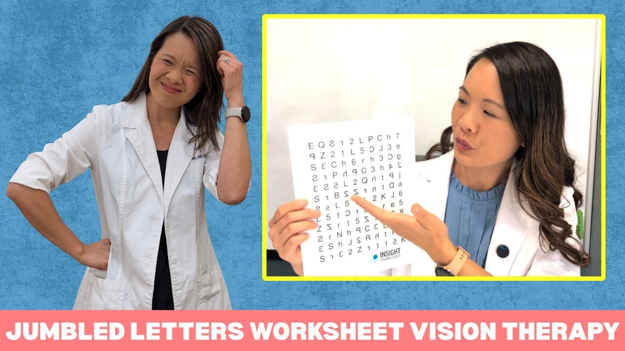 Jumbled Letters Worksheet: Fix Letter Reversals with Vision Therapy