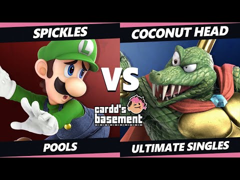 Cardd's Basement - Spickles (Luigi) Vs. Coconut Head (K Rool) SSBU Ultimate Tournament