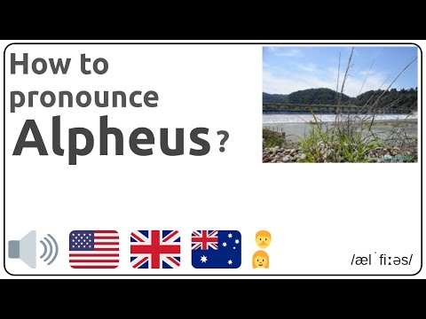 How to pronounce Alpheus in english?