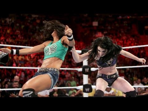 WWE RAW 07.21.14 Paige & AJ Lee vs. Natalya & Emma (720p)