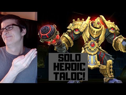 How to Solo Heroic and Normal Taloc!  Awesome Mace Transmog!