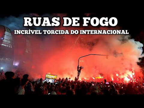 "RUAS DE FOGO INTERNACIONAL x FLUMINENSE TAÇA LIBERTADORES" Barra: Guarda Popular • Club: Internacional
