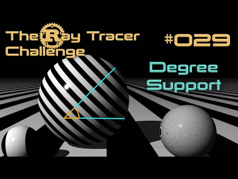 The Ray Tracer Challenge - 029 - Degree Support