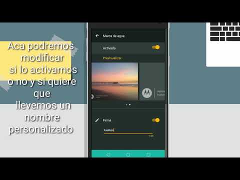 Como Activar marca de agua en Camara(Motorola)///Axelken