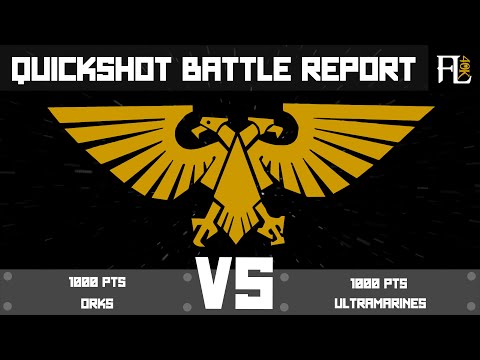 1K Orks vs Ultramarines 8th Edition Battle Report