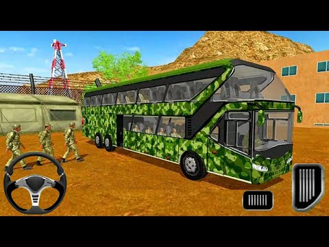 Army Bus Driver 2021: Real Military Coach Simulator e#2 - Offroad Bus Driving - Android Gameplay