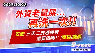 【量子戰情室】#陳武傑 1228 外資老鼠屎…再洗一次!! 安勤 三天二支漲停板 還要追嗎?!/東聯/龍巖 (圖)