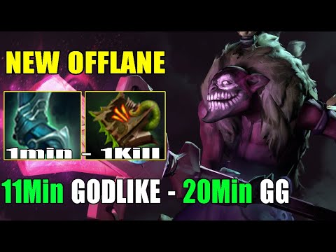New IMBA [Dazzle] Offlane 11min Godlike Destroyed Lane 1min 1kill | 20Min Call GG (FullGame 7.24)