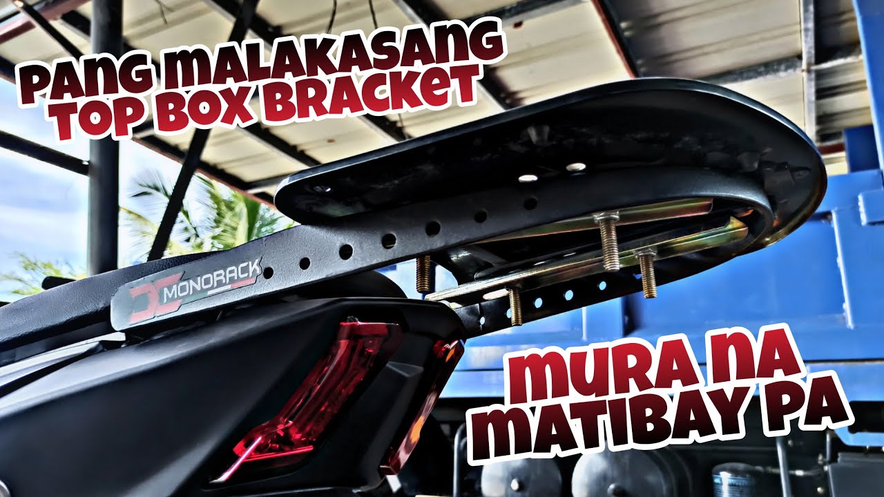 Watch video MURANG TOP BOX BRACKET PANG DOMINAR 400 | DC MONORACK | SHOPEE Now MURANG TOP BOX BRACKET PANG DOMINAR 400 | DC MONORACK | SHOPEE