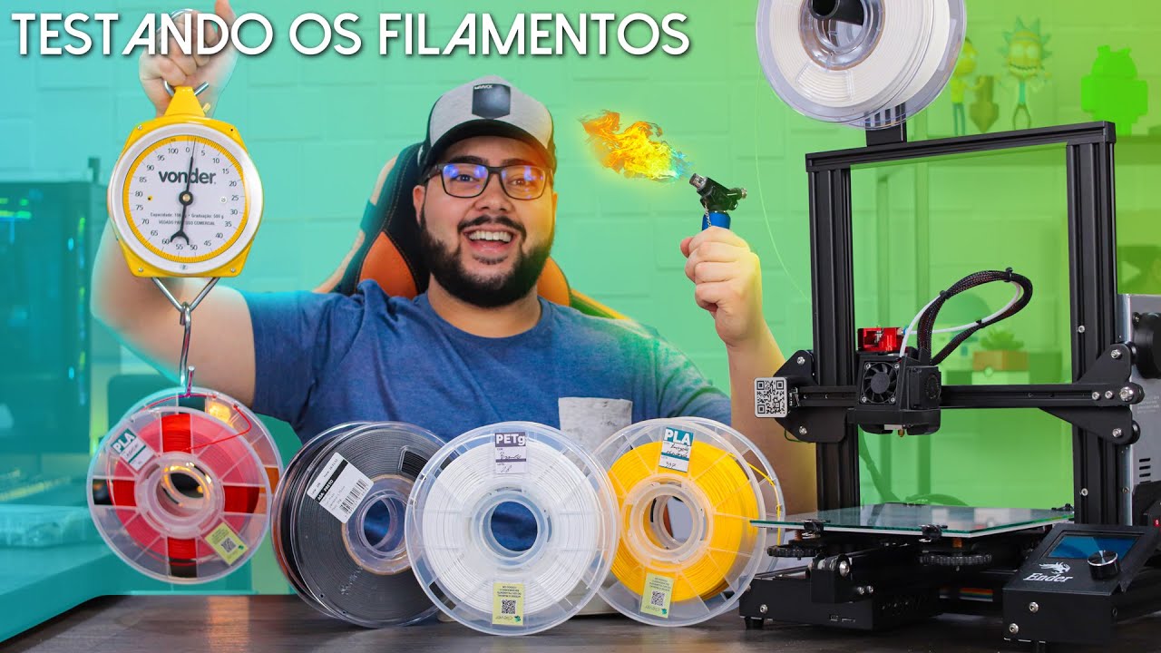 PLA, ABS ou PETG? Qual Melhor Material Para impressão 3D? Testei e Mostrei as Diferenças na Prática!