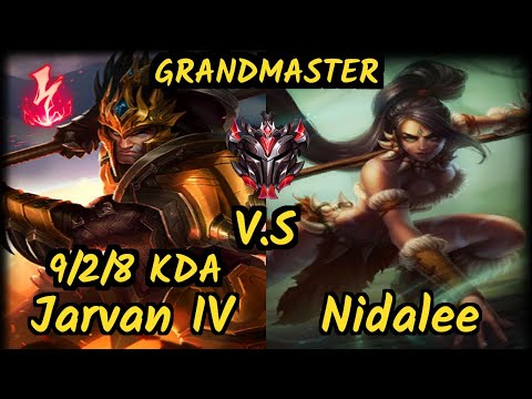 SN Shernfire (JARVAN IV) vs NIDALEE - 9/2/8 KDA JUNGLE GAMEPLAY - NA Ranked GRANDMASTER
