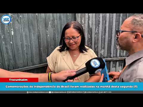 Secretária de educação Cilene Belarmino sobre desfile cívico de 7 de setembro em Tracunhaém