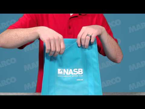 100 GSM Non-Woven Grocery Tote - 13 x 12 - 24-Hour Production