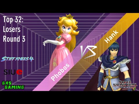 Stiff Knees 4 - Phobos (Peach) vs. Hank (Marth) - SSBM - Top 32 - Losers Round 3